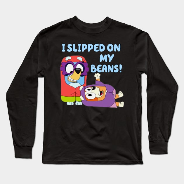 Slipped on my beans Long Sleeve T-Shirt by Quikerart